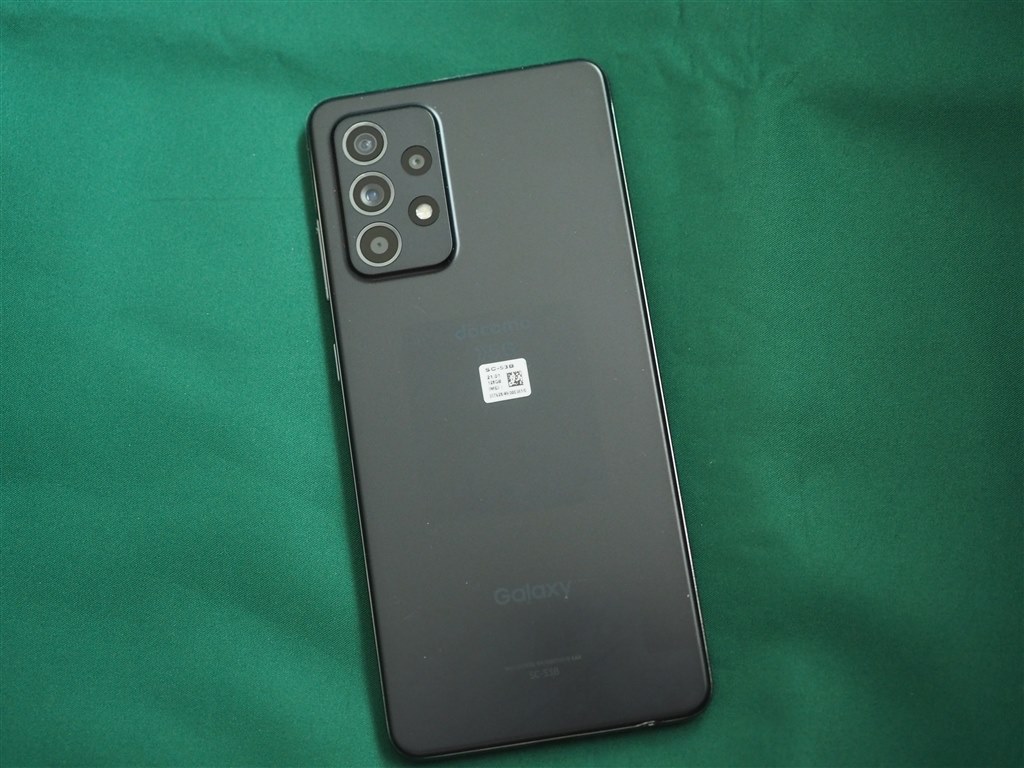 コスパの良い高機能モデル サムスン Galaxy A52 5g Sc 53b Docomo オーサムブラック 岡安学さんのレビュー評価 評判 価格 Com