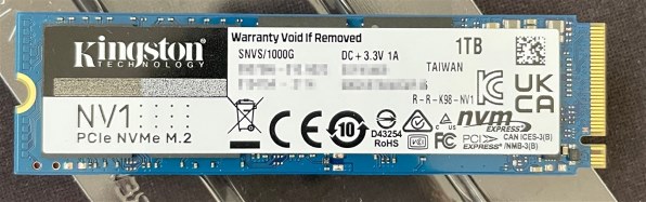 キングストン NV1 NVMe PCIe SSD SNVS/1000G 価格比較 - 価格.com