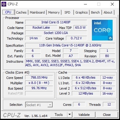 Core i5 11400F BOX インテル (分類：CPU) Amazon | インテル CPU BX8070811400F シール付き Corei5-11400F