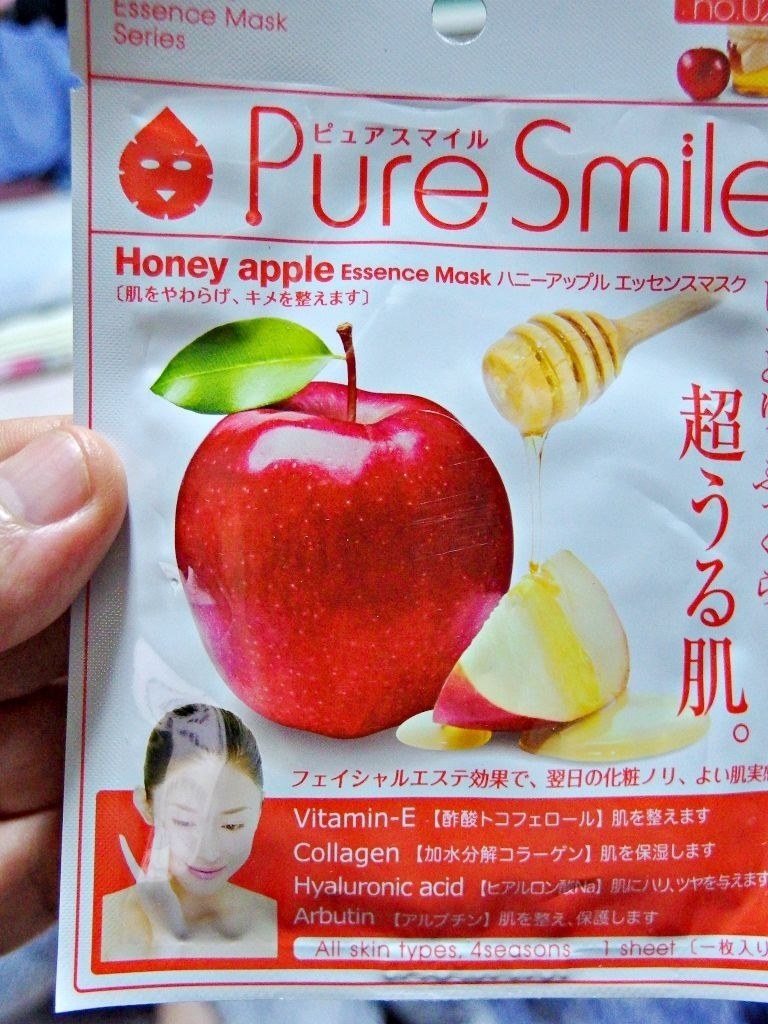 アップルパイの香りに包まれたかった サンスマイル ピュアスマイル エッセンスマスク 028 ハニーアップル 1枚入 あずたろうさんのレビュー評価 評判 価格 Com