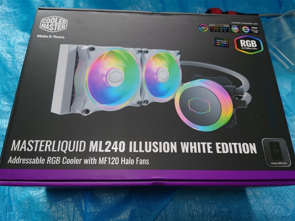 初めての簡易水冷』 COOLER MASTER MasterLiquid ML240 Illusion White