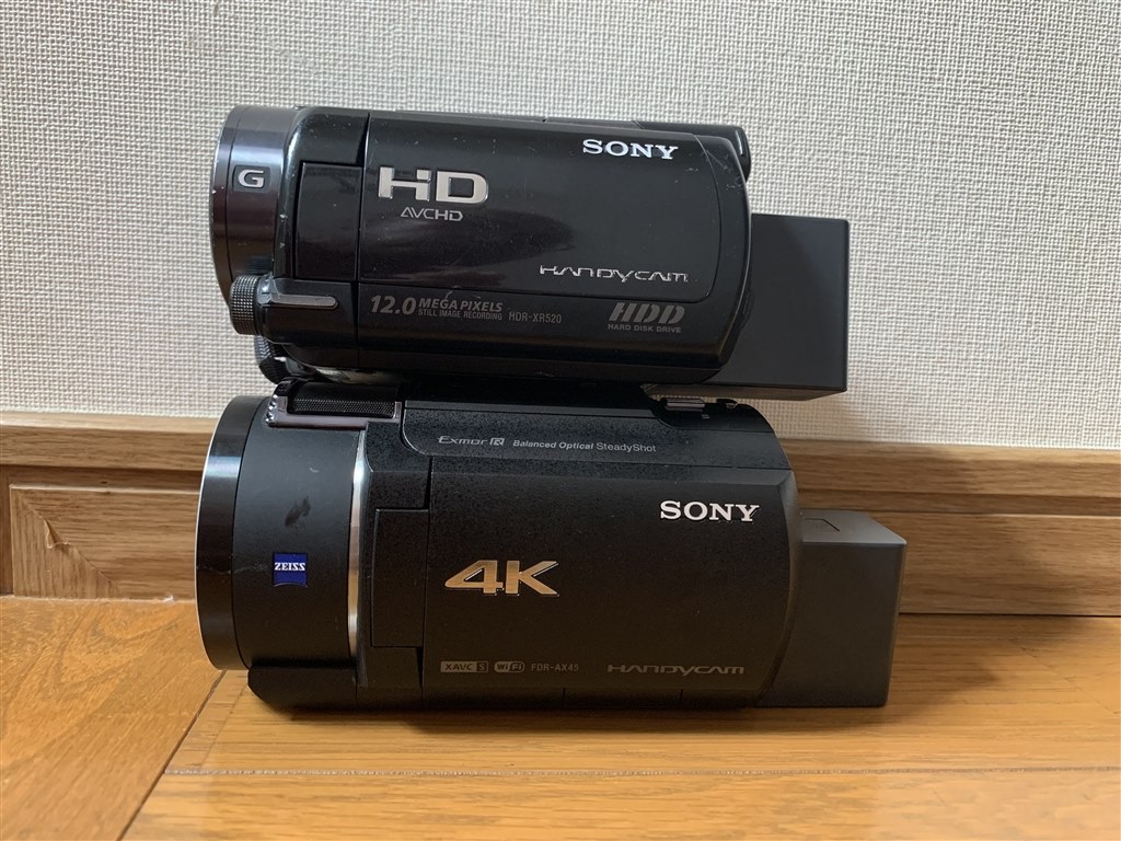Handycamの進化に感動！』 SONY FDR-AX45 (B) [ブラック] adidas大好き 