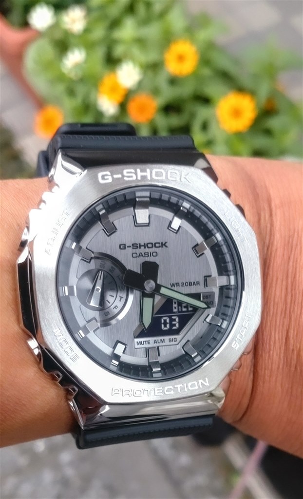 CASIO＞ GM-2100 メタル G-SHOCK オクタゴン 腕時計-