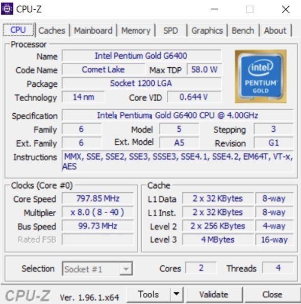 インテル Pentium Gold G6400 BOX 価格比較 - 価格.com