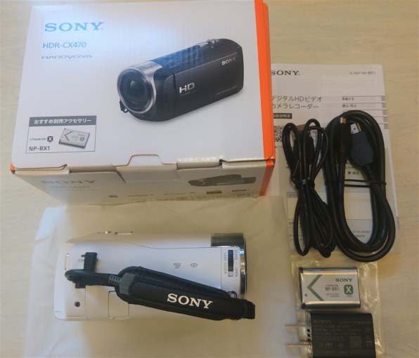 大得価高品質】 SONY - SONY ビデオカメラ HDR-CX470/W （ホワイト）の
