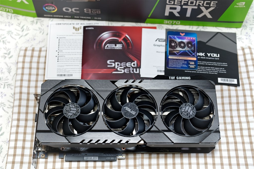 ASUS TUF-RTX3070-O8G-V2-GAMING (非LHR版)