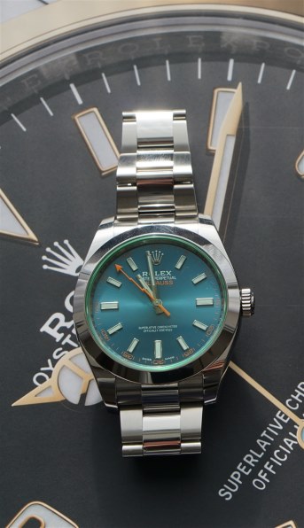 ロレックス ミルガウス 116400GV [オイスターブレスレット Zブルー
