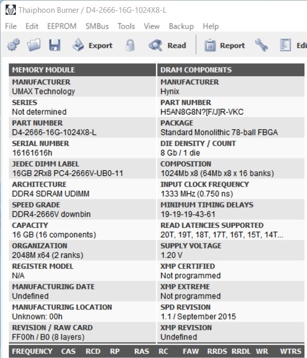 UMAXと言ったら…』 UMAX UM-DDR4D-2666-32GBHS [DDR4 PC4-21300 16GB 2