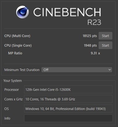 Intel Core i5-12600KF 8/16まで実働 Core i5-12600Kのスペックレビュー＆性能ベンチマーク検証【2025