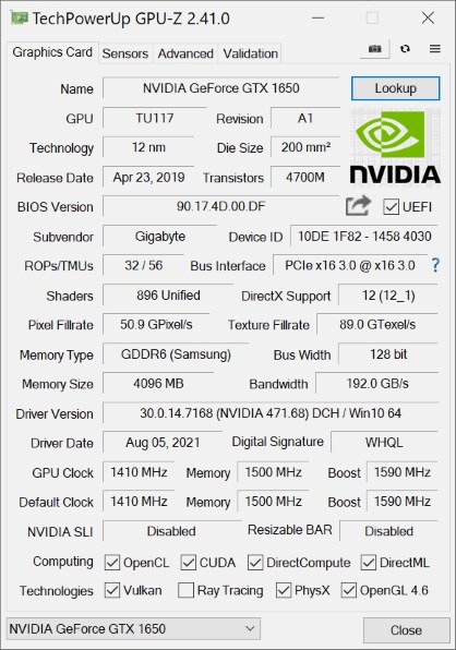GIGABYTE GV-N1656D6-4GL [PCIExp 4GB]投稿画像・動画 (レビュー