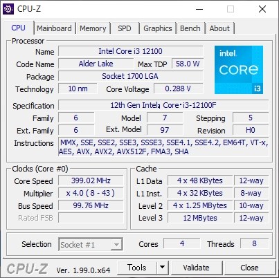 6コアをも食らう4コア最速CPU』 インテル Core i3 12100F BOX alphant9