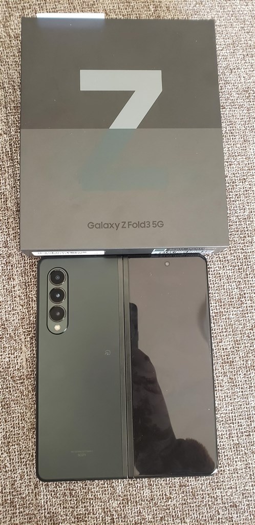 オススメ サムスン Galaxy Z Fold3 5g Scg11 Au ファントムグリーン Czanさんのレビュー評価 評判 価格 Com