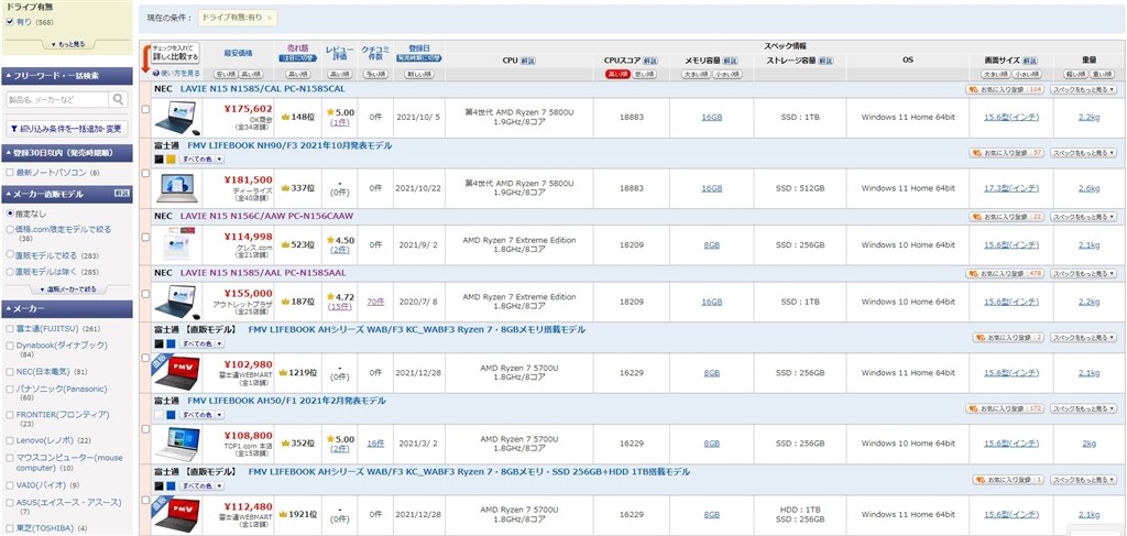 光学ドライブ内臓型で、この性能は良いね。（1年使用レビュー）』 NEC