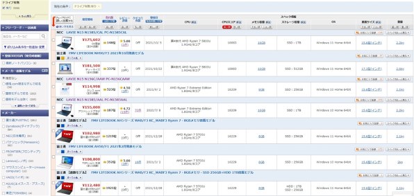 NEC LAVIE N15 N1585/AAL PC-N1585AAL レビュー評価・評判 - 価格.com