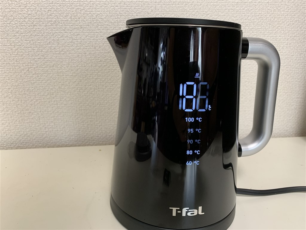 爆買い新作 T-fal 温度設定 保温機能付き電気ケトル Display Control ディスプレイ コントロール 1.0L KO8548JP 