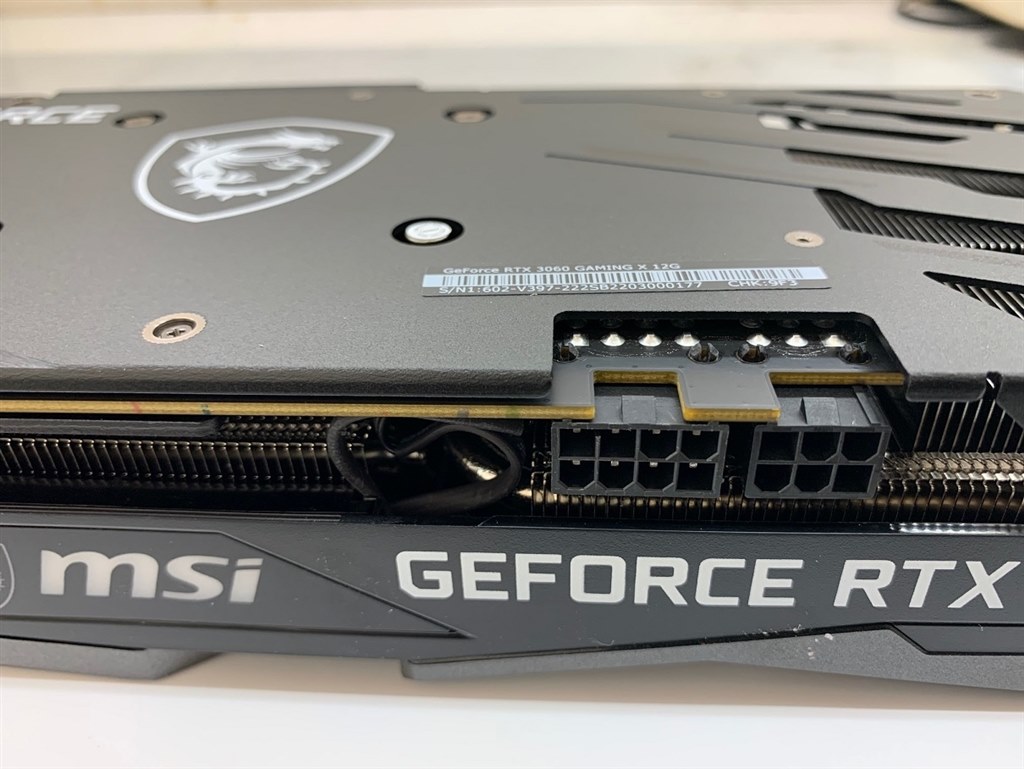 NVIDIA GeForce RTX 3060 GAMING X 12G電源付