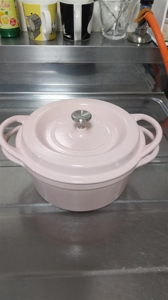 【美品】バーミキュラ オーブンポットラウンド 18cm パールピンク バーミキュラ パールピンク 18cm VERMICULAR オーブンポット ラウンド