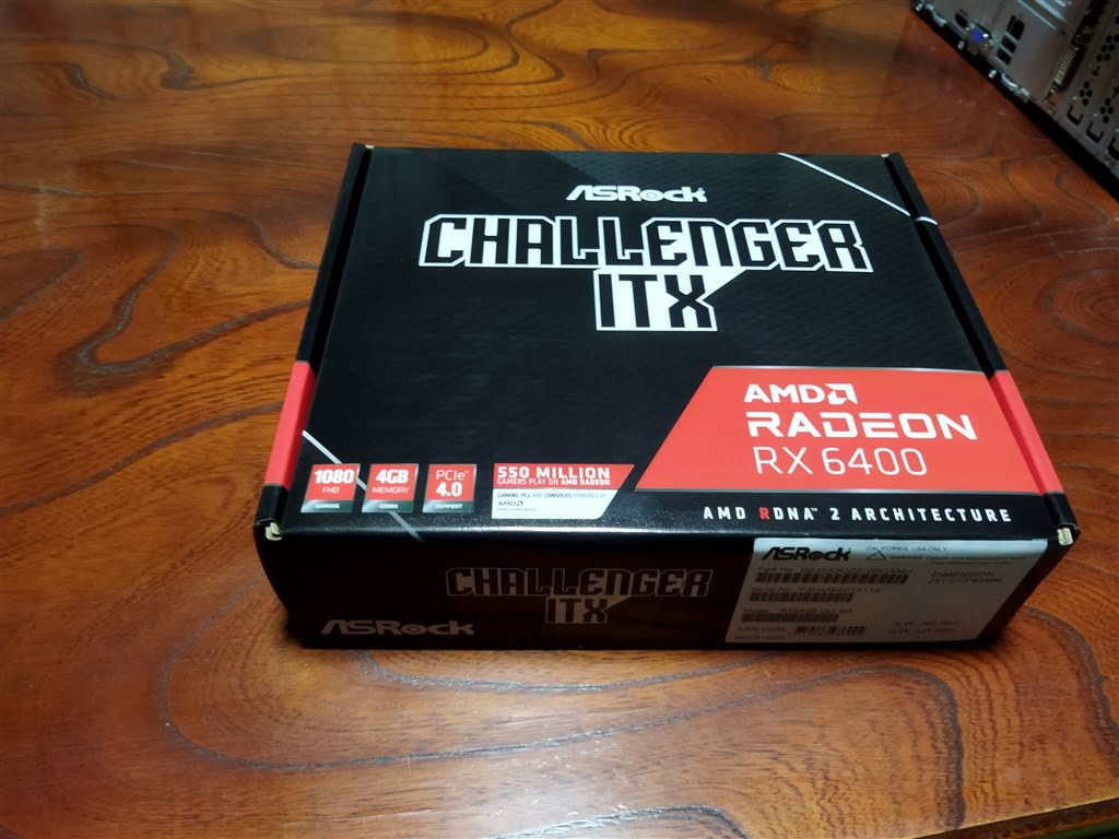 気になったので買ってみました』 ASRock Radeon RX 6400 気になったので買ってみました』 ASRock Radeon RX 6400