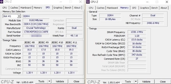 crucial CT8G4DFD8213 [DDR4 PC4-17000 8GB] 価格比較 - 価格.com