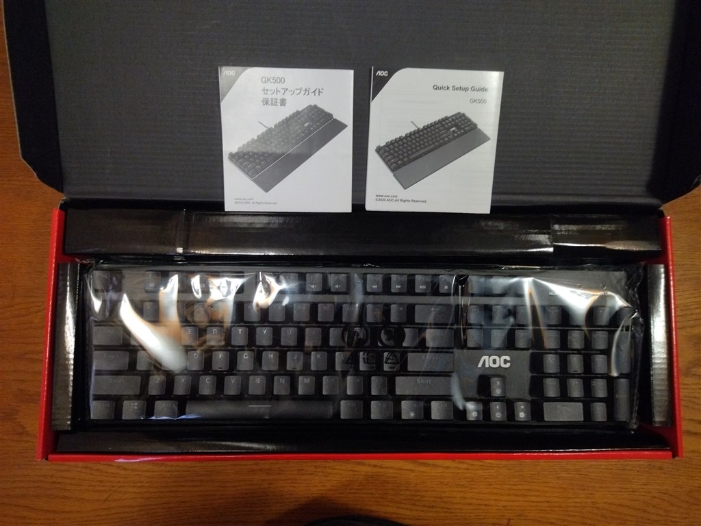 青軸・マクロ・光るゲーミングキーボードが2480円!』 AOC GK500 青軸 ...