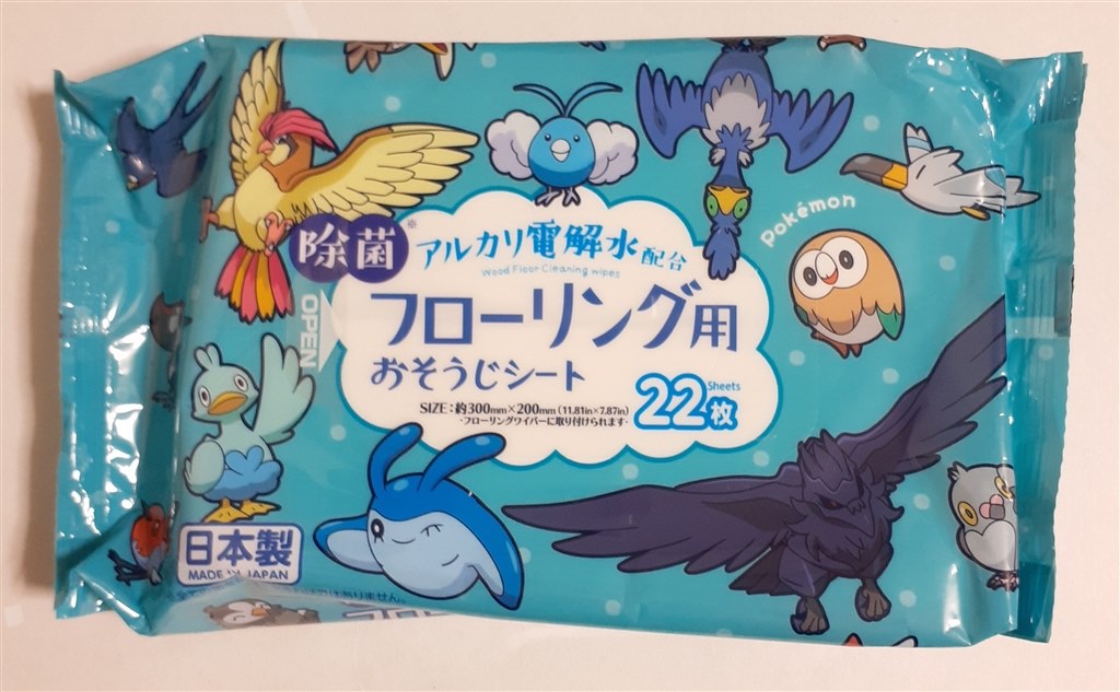 ウェットさが少し控えめ レック ポケモン おそうじシート フローリング用 22枚入 2個パック Kkさんのレビュー評価 評判 価格 Com