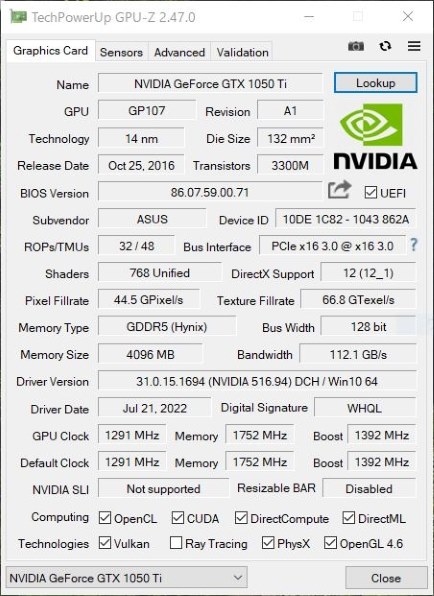 ASUS PH-GTX1050TI-4G [PCIExp 4GB] 価格比較 - 価格.com