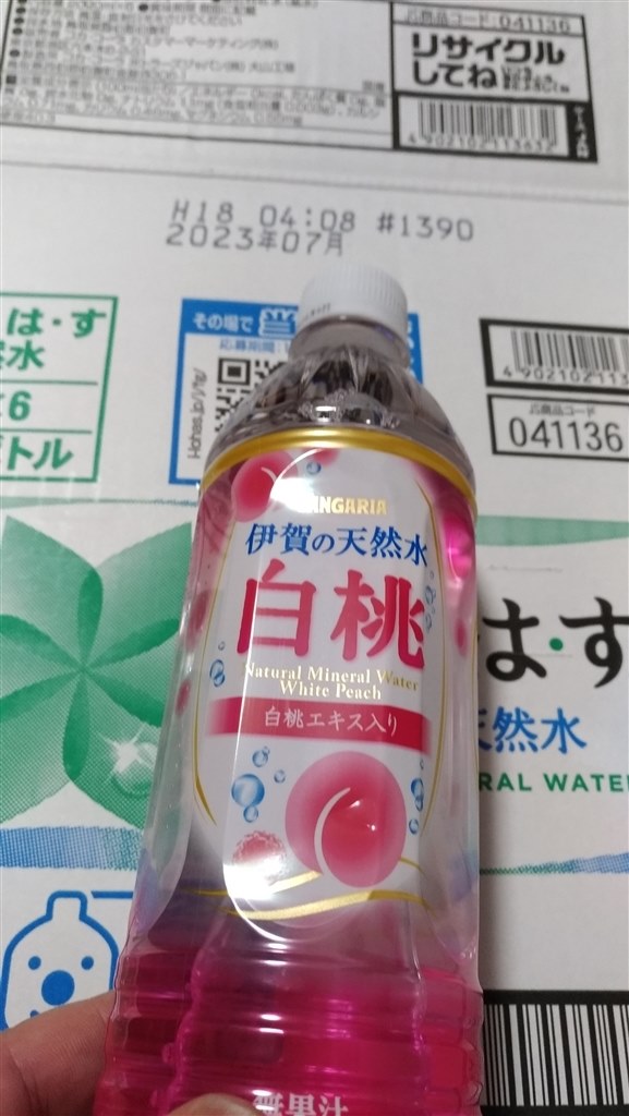 桃の天然水の比じゃねぇくらい、桃。』 サンガリア 伊賀の天然水 白桃