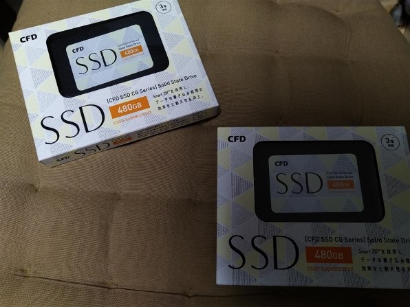 PCパーツCFD 2.5インチ SSD 480GB 2個 CSSD-S6B480CG3VX