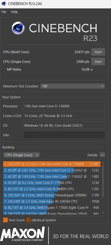 簡易OCでも5.4GHz常用可能かと』 インテル Core i5 13600K BOX
