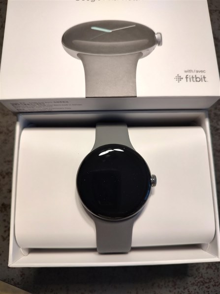 Google Pixel Watch [Polished Silver ステンレス ケース/Chalk ...