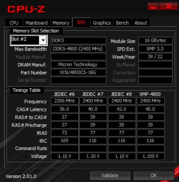 W5U4800CS-16G [DDR5 PC5-38400 16GB 2枚組]