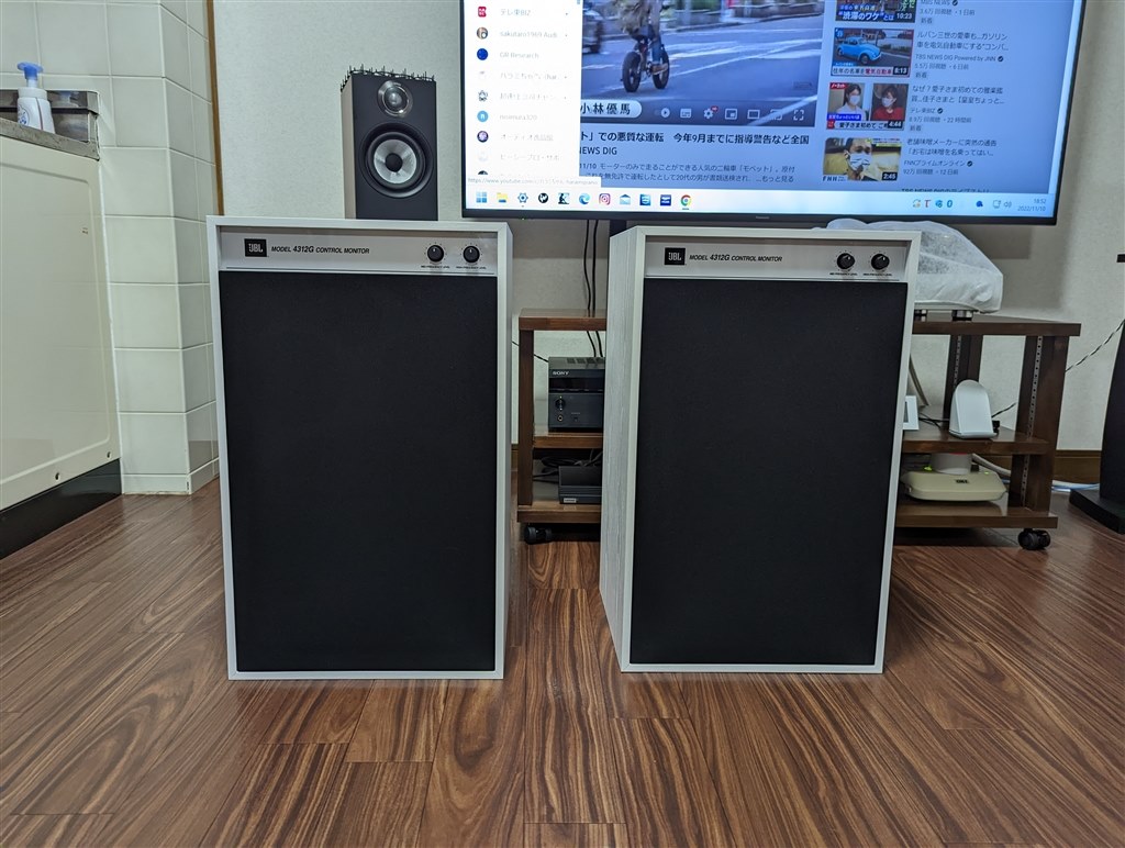 大満足！ しかし低音の迫力に期待しすぎてはだめ。』 JBL 4312G Ghost