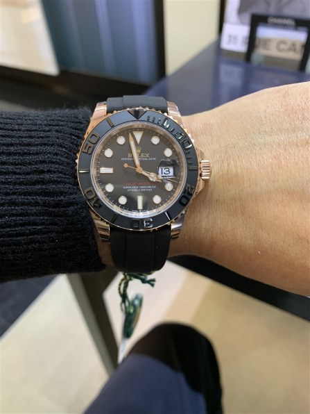 ラピュタ LD ロレックス ヨットマスター 40 ウォッチ：18 ct エバーローズ
