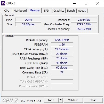 G.Skill F4-3600C19D-32GSXWB [DDR4 PC4-28800 16GB 2枚組]投稿画像