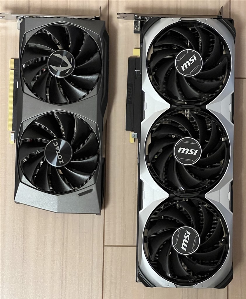 狭いケースでも安心して設置できました。機能は今後に期待！』 MSI GeForce RTX 4070 Ti VENTUS 3X 12G OC  [PCIExp 12GB] タスクにいさんのレビュー評価・評判 - 価格.com