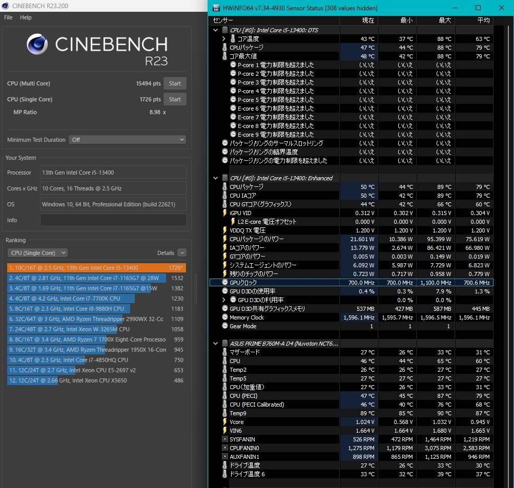 付属のクーラーでも、95w程度だから何とかなる。』 インテル Core i5