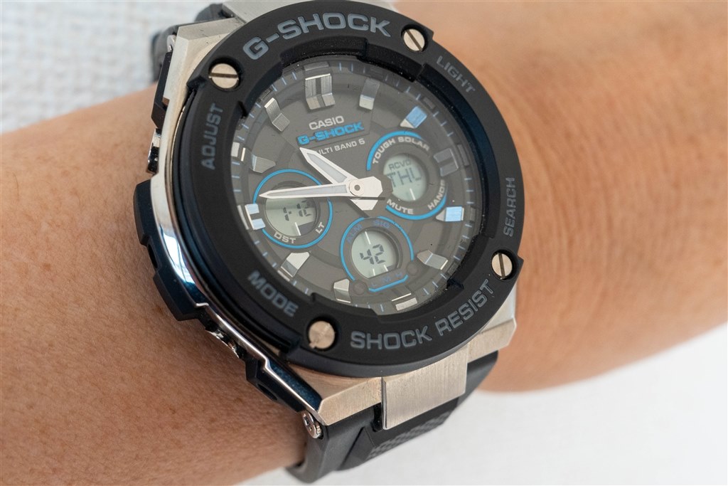 黒ベゼルと青の差し色がカッコイイ！！』 カシオ G-SHOCK G-STEEL