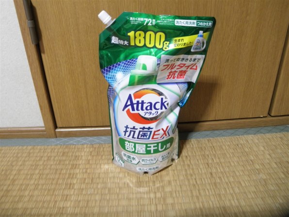 アタック 抗菌EX 洗濯洗剤 つめかえ用 超特大サイズ　1.8kg×6袋