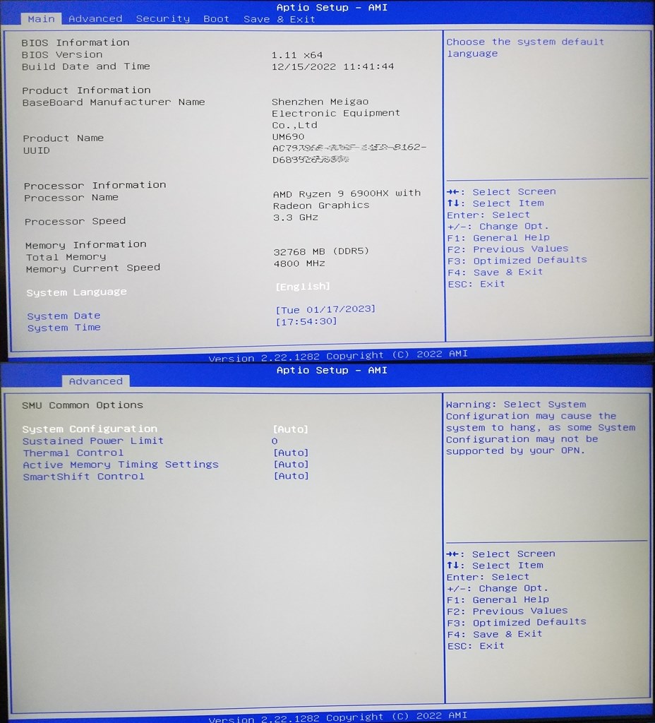 小型で高性能』 MINISFORUM UM690 UM690-32/512-W11Pro(6900HX) tomt5