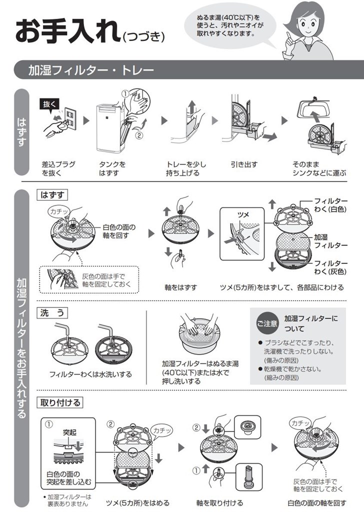 空気清浄は良好だが加湿機能のメンテナンスがツラい』 シャープ KI-HS70-W [ホワイト系] ふくろのさんのレビュー評価・評判 - 価格.com