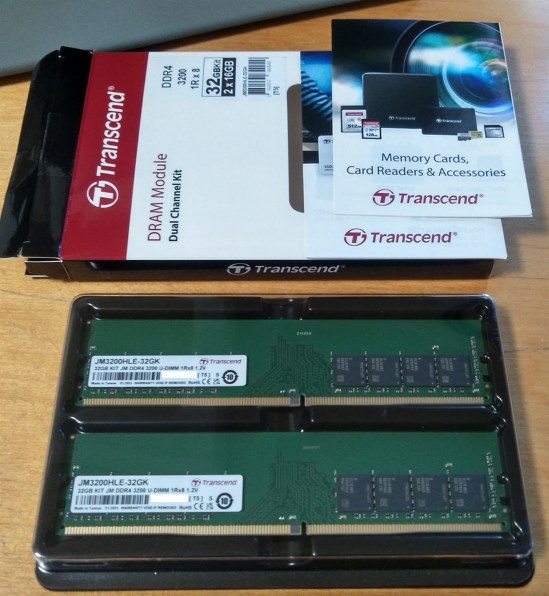 トランセンド JM3200HLE-32GK [DDR4 PC4-25600 16GB 2枚組] 価格