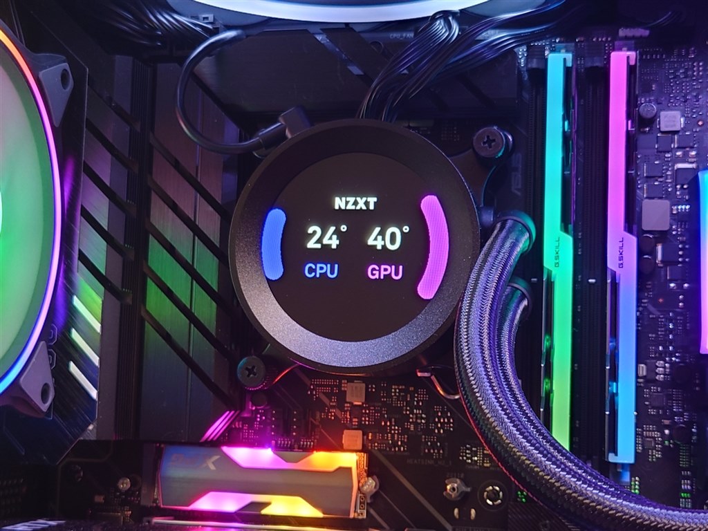 水枕の液晶パネルが楽しい』 NZXT KRAKEN Z63 RGB RL-KRZ63-R1 [Matte