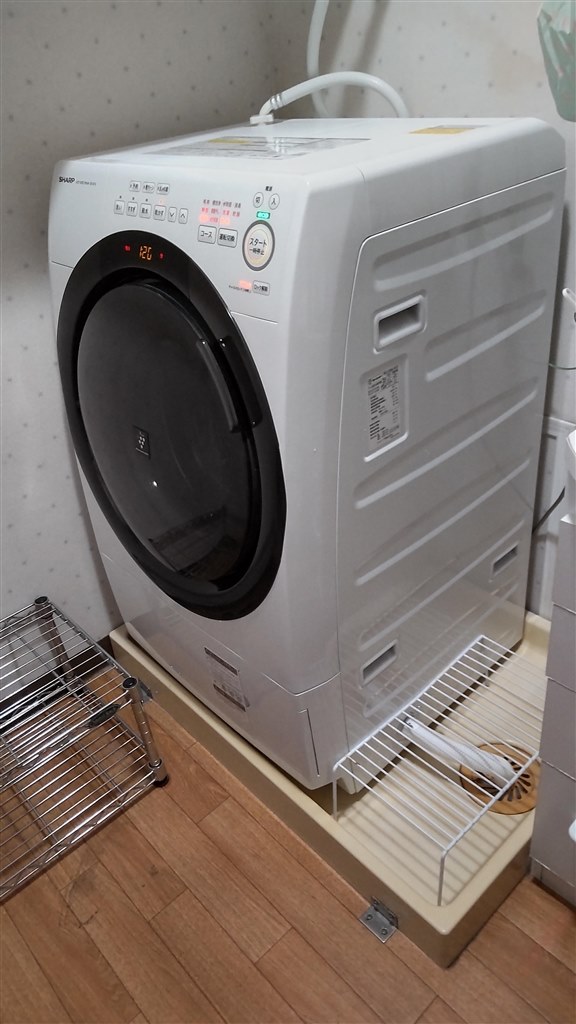 贅沢品 SHARP　ES-S7G-WL　WHITE　ドラム式洗濯乾燥機