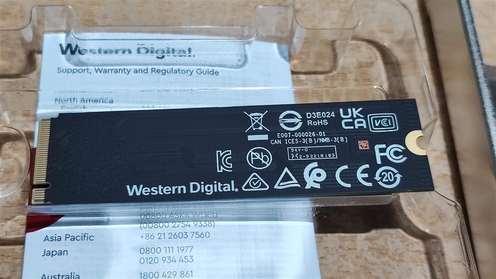 コスパよし』 WESTERN DIGITAL WD_Black SN770 NVMe WDS100T3X0E