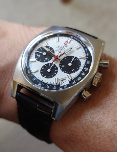 たにし 正規品 中古 美品 バルセロナ 03/04 Lサイズ ゼニス エル プリメロ A384 リバイバル 50th アニバーサリー 03