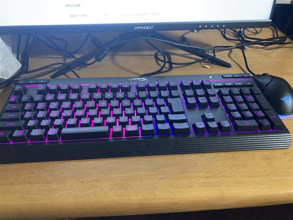 静かなキータッチ音！！』 HyperX Alloy Core RGB HX-KB5ME2-JP