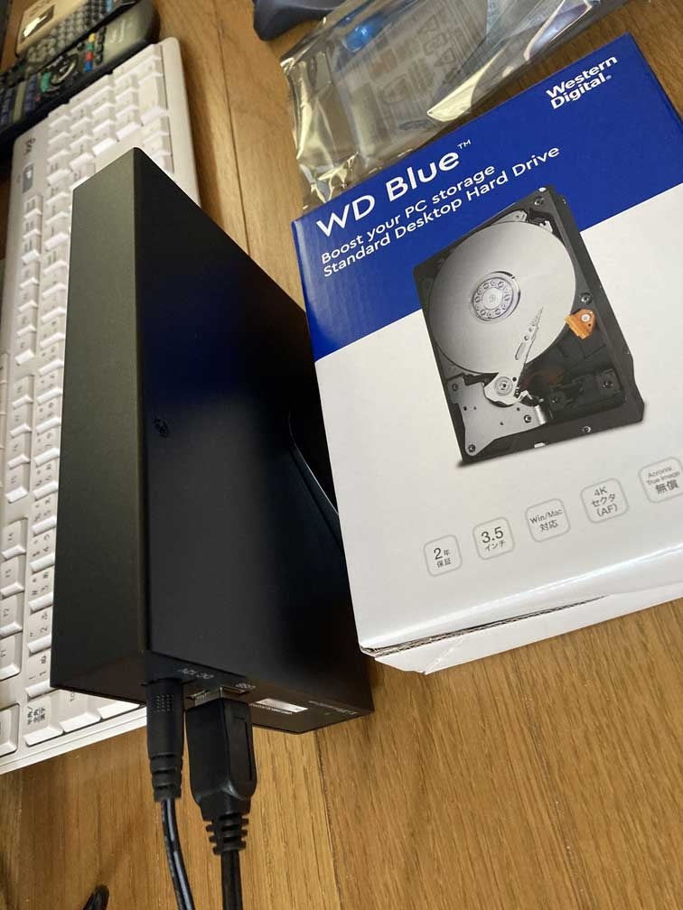 レグザのタイムシフトマシン用に評価』 WESTERN DIGITAL WD80EAZZ [8TB 