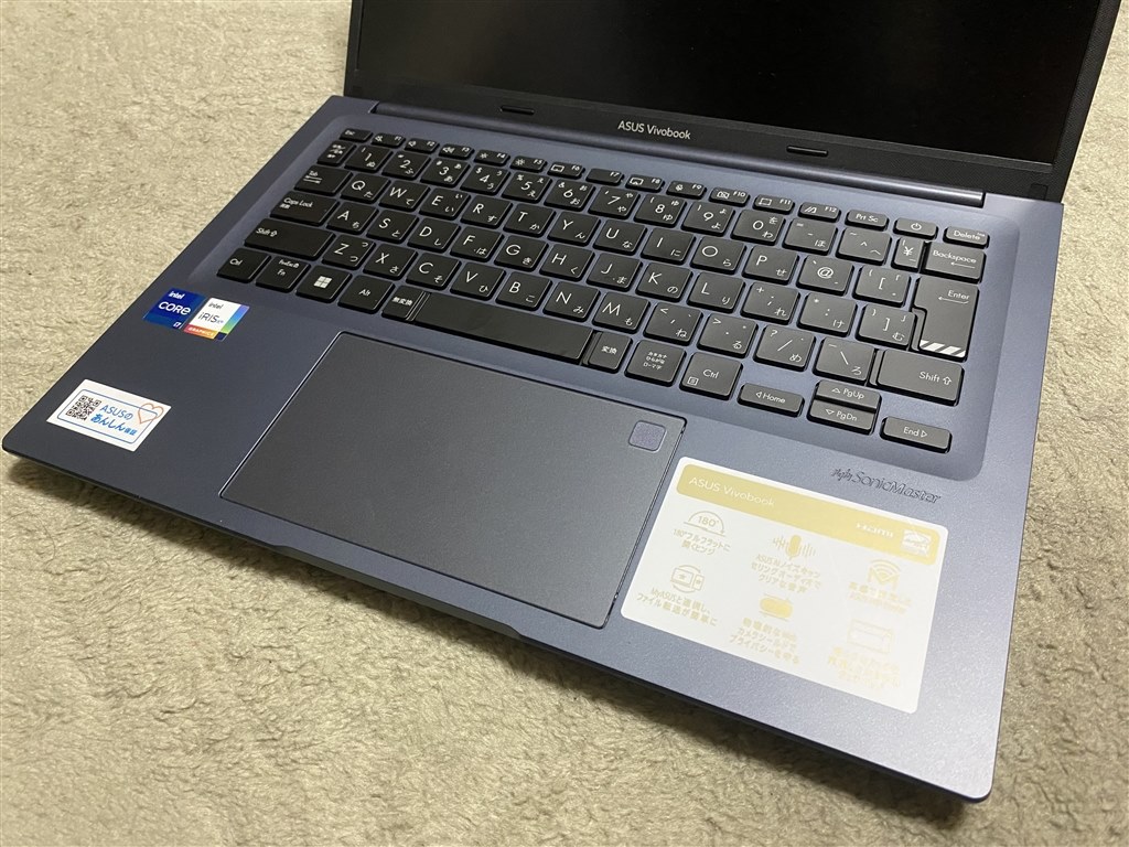 Windowsノート本体 ASUS Vivobook X1403ZA i7-12700H 16GB ASUS Vivobook 14X X1403ZA Core i7 12700H/16GBメモリ/512GB SSD/14型