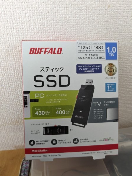 BUFFALO 外付けSSD SSD-PUT1.0U3-BKCBUFFALO