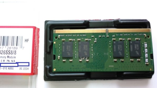 キングストン KCP426SS8/8 [SODIMM DDR4 PC4-21300 8GB]投稿画像・動画